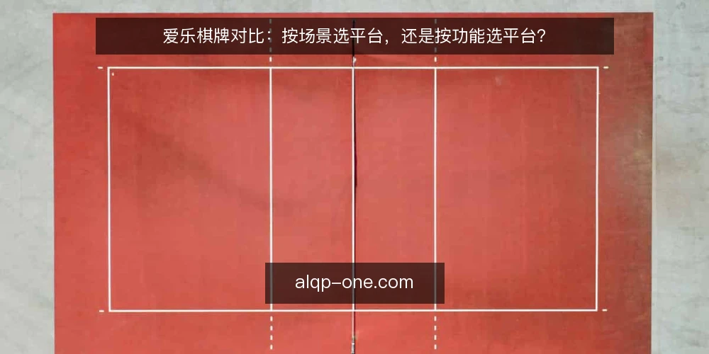 爱乐棋牌对比：按场景选平台，还是按功能选平台？ — 现场观察：先看场景还是先列功能 配图